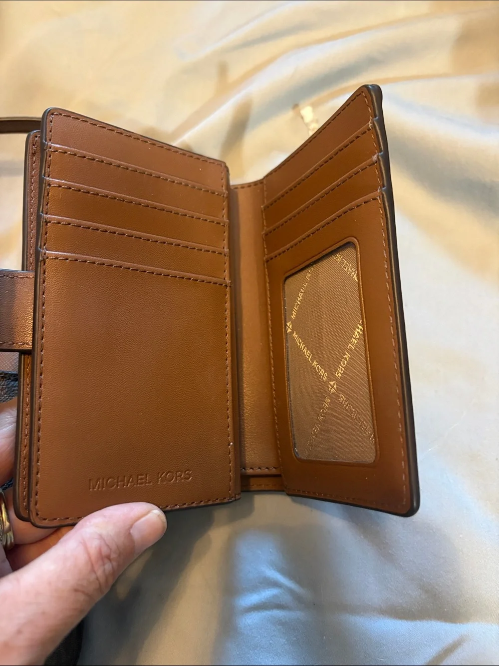 Michael Kors Brown Logo Crossbody with Matching Wallet